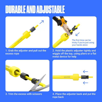 Adjustable Jump Rope for Fitness and Exercise – Skipping Rope for Cardio, Boxing, and Weight Loss – Speed Rope perfect for Men & Women
