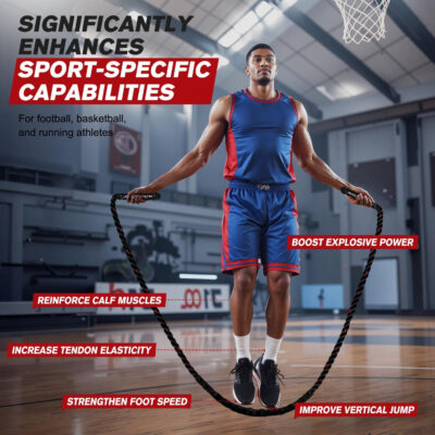 689a61ee6fd9d404b14aeae25f05670f1eb59cd281382a3fec70b.jpg HPYGN Jump Rope, Weighted Jump Rope for Men women, 2.8lb 3.8lb 5lb Heavy Skipping Rope for Exercise, Adult Jumpropes for Home Workout, Improve Strength and Building Muscle,Total Body Workout Equipment