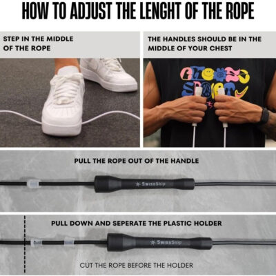 Speed Jump Rope by Dayan Kolev, 5mm PVC Skipping Rope, Great for Beginners and Advanced Athlets, Designed for Fitness, Cardio, Boxing & CrossFit, Adjustable length with Unbreakable Handles