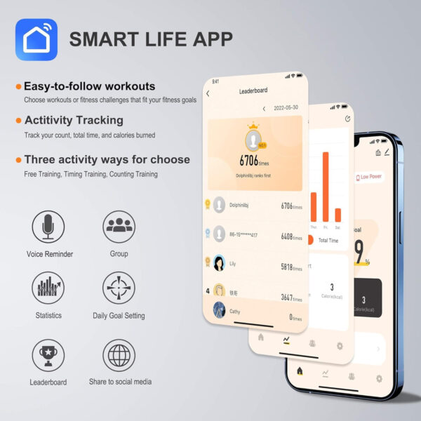 689a62e721114b026ce30002633b193ded638129ba434c077891f.jpg Jump Rope With Counter and App - Tangle-Free Rapid Speed Skipping Rope for Fitness, Home Exercise, Workout - Gifts for Adults, Women, Men, Kids