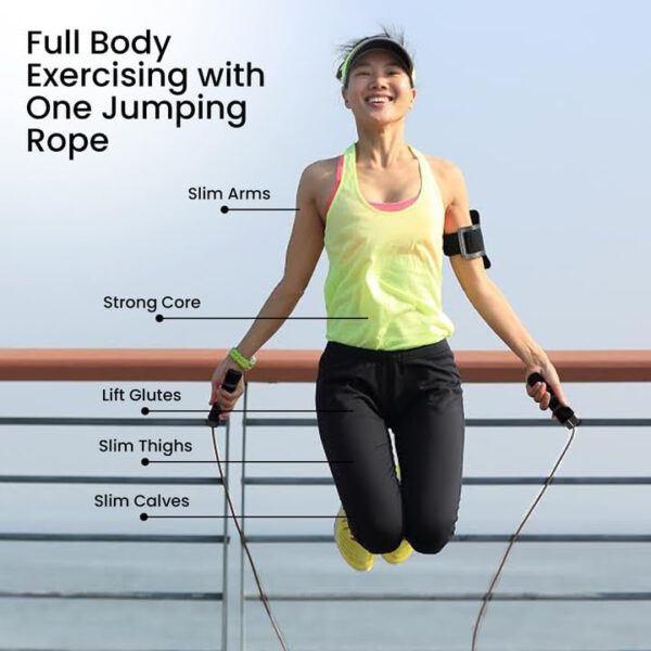 689a635ea7f651e23efb6aba6f0fa28fff5cebe1886363a886dab.jpg Adjustable Jump Rope for Workout - All-Purpose Exercise Jump Rope Kids & Adults Love with Tangle-Free, Comfortable Foam Handles - Best Slimming, Cardio & Endurance Training