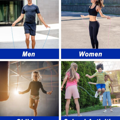 689a63b56a6b936add40db019ca6a91677268797707550a442520.jpg Jump Rope for Women Men Kids, EGOSKY Adjustable Wooden Handle Skipping Rope for Adult Boys Girls Fitness Exercise Outdoor Activity