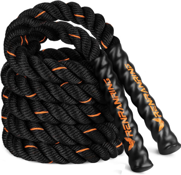 689a63e4b9260dcbce1c19eddbcfedc9fd89661e290c8eba31da8.jpg Weighted Jump Rope for Men and Women, 3lb 4lb 5lb Adult Heavy Skipping Rope, Jumprope for Fitness,Workout Equipment, Fitness Equipment for Home Gym Exercise,Improve Strength and Building Muscle