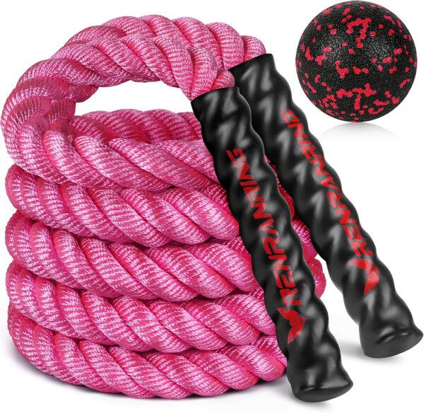 689a63eeb8b84f3840c7d1bb629543651ef9d9f3960fefb6efe04.jpg Weighted Jump Rope for Men and Women, 3lb 4lb 5lb Adult Heavy Skipping Rope, Jumprope for Fitness,Workout Equipment, Fitness Equipment for Home Gym Exercise,Improve Strength and Building Muscle