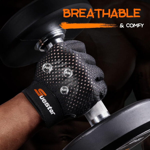 689a66cfb05f7cdf3f7a2dfd5143e99803ba5dbec47f2597d0c69.jpg SueStar Workout Gloves for Men Women, Weight Lifting With Full Palm Protection, Excellent Grip, Ultra Breathable for Weightlifting, Fitness, Training, Hanging