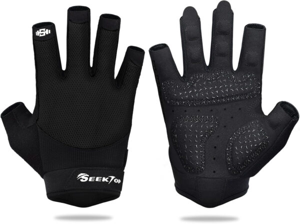 689a67258feb2093e504d588fc6f2ecb1480f0f45b16fb06f1588.jpg Seektop Breathable Workout Gloves for Women & Men, Thick Padded Weight Lifting Gloves, Full Palm Protection, Excellent Grip for Gym Fitness and Training, Exercise, Cycling