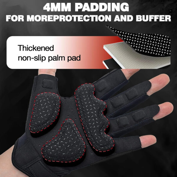 689a67269b9b8aacbbf05aef8c1c6160d9cea7fffcd1bf8ceb4db.jpg Seektop Breathable Workout Gloves for Women & Men, Thick Padded Weight Lifting Gloves, Full Palm Protection, Excellent Grip for Gym Fitness and Training, Exercise, Cycling