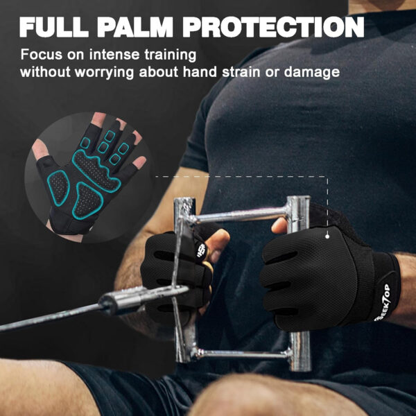 689a6729166b4b51f57c5c074d9ca876eeb2639e6a2bb4f5ccd61.jpg Seektop Breathable Workout Gloves for Women & Men, Thick Padded Weight Lifting Gloves, Full Palm Protection, Excellent Grip for Gym Fitness and Training, Exercise, Cycling