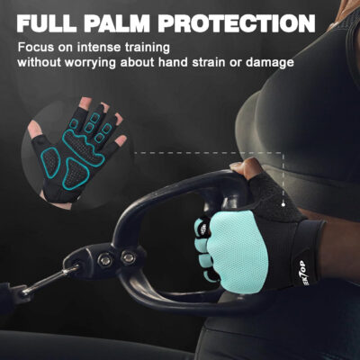 689a6730ca2e2ab8d5586824343868060cb208107d69afcd3209a.jpg Seektop Breathable Workout Gloves for Women & Men, Thick Padded Weight Lifting Gloves, Full Palm Protection, Excellent Grip for Gym Fitness and Training, Exercise, Cycling