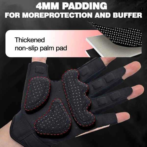689a67355161bf4d6f836a627acc42c775292c07df7d6eefe98ff.jpg Seektop Breathable Workout Gloves for Women & Men, Thick Padded Weight Lifting Gloves, Full Palm Protection, Excellent Grip for Gym Fitness and Training, Exercise, Cycling