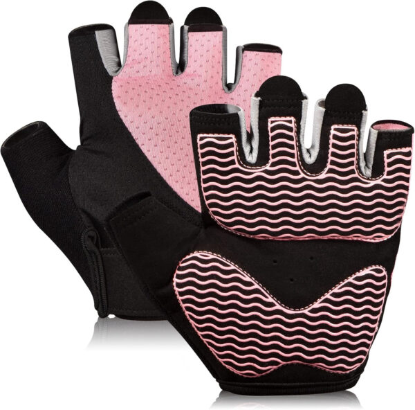 689a680d71e6d7c88042b25721f5eb5b594f4bd59c381e03ad6a5.jpg Sunnex Gym Gloves - Fingerless, Breathable Workout Gloves for Weightlifting, Cycling & More