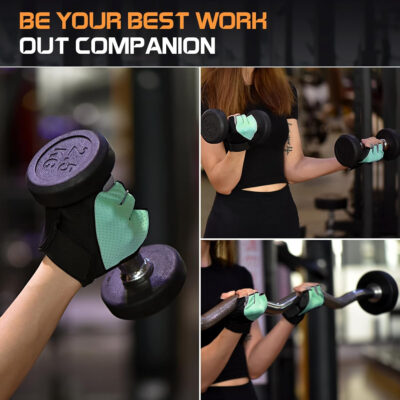689a681bec861f506415e546f2780f0dee3998bd22d8ed3f8fd41.jpg Sunnex Gym Gloves - Fingerless, Breathable Workout Gloves for Weightlifting, Cycling & More