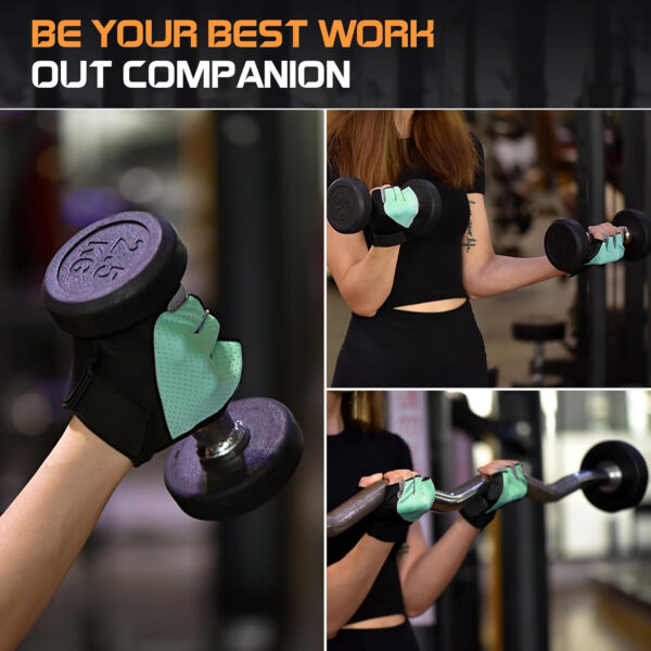689a681bec861f506415e546f2780f0dee3998bd22d8ed3f8fd41.jpg Sunnex Gym Gloves - Fingerless, Breathable Workout Gloves for Weightlifting, Cycling & More