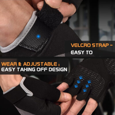 689a68207aafb61020501622dfcf90972d60d05d876857295471e.jpg Sunnex Gym Gloves - Fingerless, Breathable Workout Gloves for Weightlifting, Cycling & More