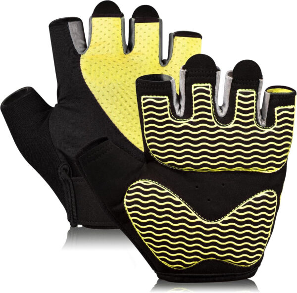 689a682c2fe46701d50f2cf79faf535dc3fcb895b4da8b182d2bc.jpg Sunnex Gym Gloves - Fingerless, Breathable Workout Gloves for Weightlifting, Cycling & More