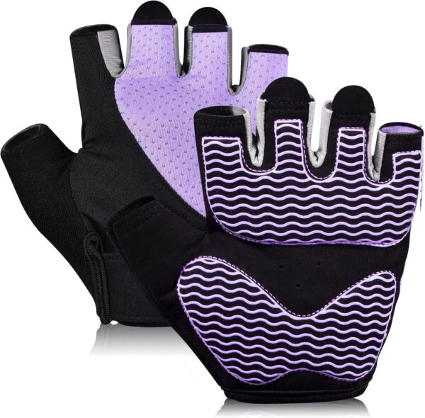 689a68341075fcf9e0a7374b3f227977f0d1b3466154d6d221db7.jpg Sunnex Gym Gloves - Fingerless, Breathable Workout Gloves for Weightlifting, Cycling & More