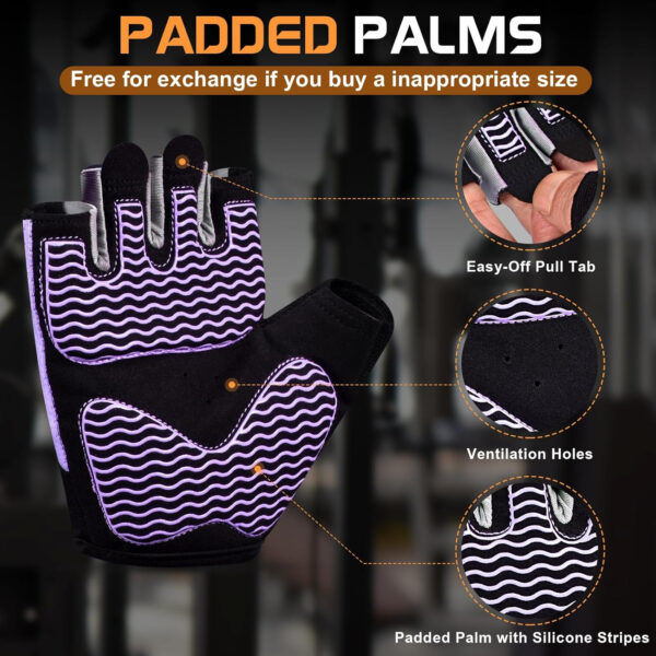 689a6835352675d6bf75574e267c7c8aa18ae30ddb21e2bf63d9f.jpg Sunnex Gym Gloves - Fingerless, Breathable Workout Gloves for Weightlifting, Cycling & More