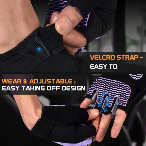 689a68376e66f0ed8679c35bf8a4f56ba088b783960209866f59d.jpg Sunnex Gym Gloves - Fingerless, Breathable Workout Gloves for Weightlifting, Cycling & More