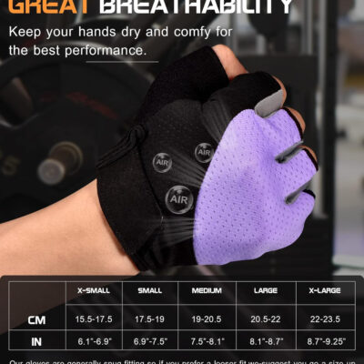 689a683989306232dfffad36b9b33443df044ef944de0d8e7d8e5.jpg Sunnex Gym Gloves - Fingerless, Breathable Workout Gloves for Weightlifting, Cycling & More