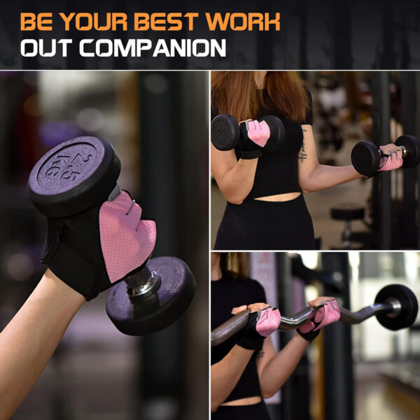 689a683bc9f79ac4705bba78382b4414abce029571d5c9ea21b7b.jpg Sunnex Gym Gloves - Fingerless, Breathable Workout Gloves for Weightlifting, Cycling & More