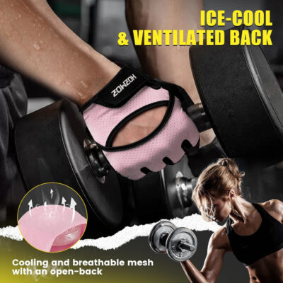 689a686ac80d9b42b3ad0b76b0403b0a5b664349f5ebb04cc7644.jpg Ventilated Weight Lifting Gloves, Thick Padded Gym Gloves with Full Palm Protection & Grip & Shock Absorption for Women & Men's Fitness Training