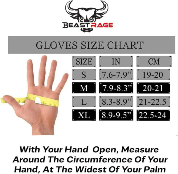 689a68ace7b27fed4a9f1c8600f432dfbb1e1c1a7b8c53a262c96.jpg BEAST RAGE Workout Gloves for Men & Women - Fingerless Gym Gloves with Palm Protection, Breathable & Lightweight for Weightlifting, Cycling & Pull Up