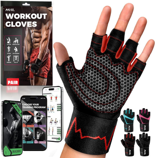 689a690cbcb87f6c68547a55bd31f1ae80d04bd7ef2b531cdc0b7.jpg MhIL Workout Gloves for Men – Comfortable Gym Gloves for Men with Enhanced Grip for Safety and Hand Protection – Weight Lifting Protection with Wrist Wraps Support for Performance Boost and Style