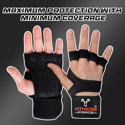 689a6983e45cd6420e6e1a2a6dc18aac0720cf2f4488a0bc7620d.jpg FITNESS FORCE Ventilated Gym Gloves for Men with Built-in Wrist Support for Workouts Weightlifting Gloves Workout Gloves for Women Exercise Fitness Gloves Perfect for Powerlifting, Cross Training