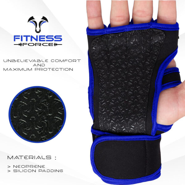 689a69913a6a3fc5a168dc5de71844f4114bc2e49e3a75e089ec0.jpg FITNESS FORCE Ventilated Gym Gloves for Men with Built-in Wrist Support for Workouts Weightlifting Gloves Workout Gloves for Women Exercise Fitness Gloves Perfect for Powerlifting, Cross Training