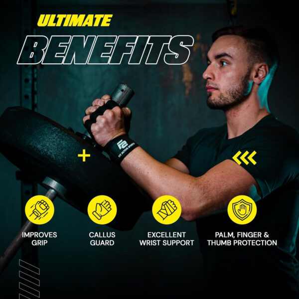 689a6a5ab97278d675f4d4fbae21e8885d822836ccb3754b2288b.jpg Fit Active Sports New Ventilated Weight Lifting Workout Gloves with Built-in Wrist Wraps for Men and Women - Great for Gym Fitness, Cross Training, Hand Support & Weightlifting.
