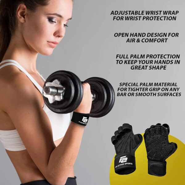 689a6a5d66e656b253b2d1ab3e1d33c2cc82353a1d652eea9916c.jpg Fit Active Sports New Ventilated Weight Lifting Workout Gloves with Built-in Wrist Wraps for Men and Women - Great for Gym Fitness, Cross Training, Hand Support & Weightlifting.
