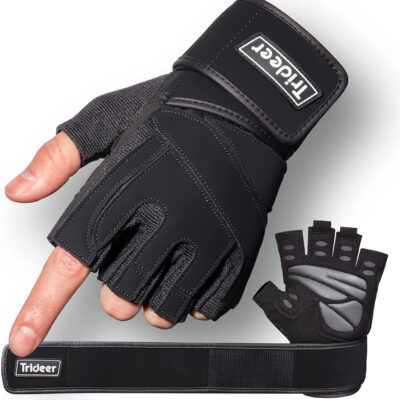 689a6a8395845e835e073cf71c247d8b2f5726da21d9b8ed96f98.jpg Trideer Workout Gloves for Men, Weight Lifting Gloves with Wrist Wrap Support, Full Palm Protection & Extra Grips for Weightlifting, Exercise, Cross Training, Fitness, Pull-up
