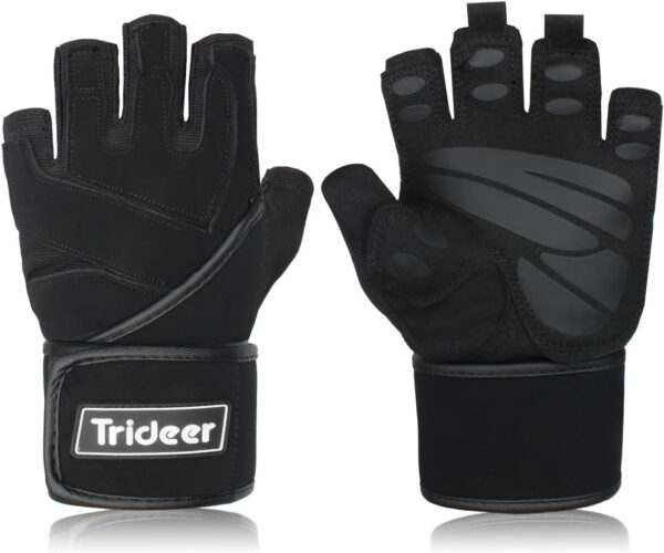 689a6a8c4de9766ad7a6f4aa6ffbdb4b780f5f422f0ea9b52a329.jpg Trideer Workout Gloves for Men, Weight Lifting Gloves with Wrist Wrap Support, Full Palm Protection & Extra Grips for Weightlifting, Exercise, Cross Training, Fitness, Pull-up