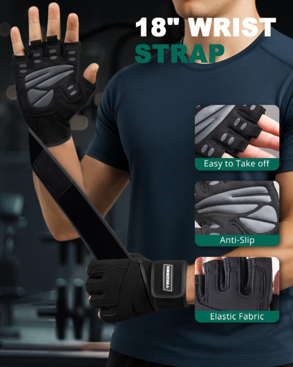 689a6a91068555dd84df8ff4f9a7daf3c3c03d8af93e372b32c00.jpg Trideer Workout Gloves for Men, Weight Lifting Gloves with Wrist Wrap Support, Full Palm Protection & Extra Grips for Weightlifting, Exercise, Cross Training, Fitness, Pull-up