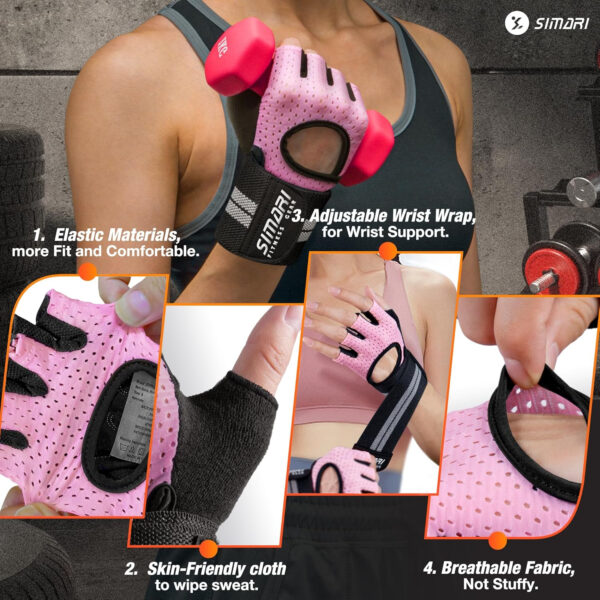 689a6af46bc8c5beae4e0efb2a70ed819d6cce6b87344d12fd848.jpg SIMARI Breathable Workout Gloves for Men Women, Padded Weight Lifting Gloves with Wrist Wraps Support, Full Palm Protection, Grip for Gym Training, Fitness, Weightlifting, Exercise Fingerless Black
