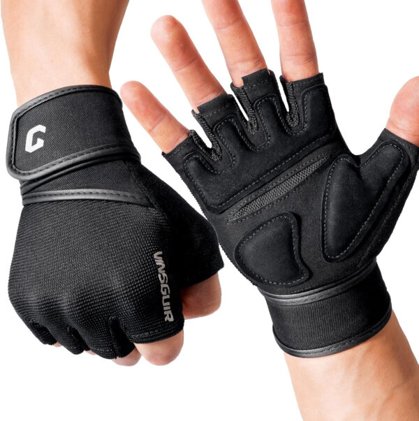 VINSGUIR Weight Lifting Gloves with Wrist Support for Men and Women - Gym, Training, Cycling, Pull-ups, Rowing, Climbing
