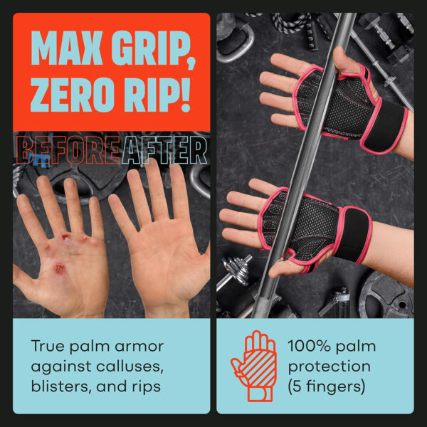 689a6c6e006008cef407bc4b9bc995b5372acb16243add052cef0.jpg MAVA Open Gym Gloves for Men & Women Padded Weight Lifting Gloves with Wrist Support for Comfort, Protection Strong-Grip Fingerless Workout Gloves for Men & Women Anti-Sweat Gym Accessories
