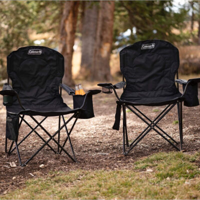 689a6d6f3ec67c12ff1b97444273ac033679d54b6f29f9e583ce2.jpg Coleman Portable Camping Chair with 4-Can Cooler, Cushioned Seat & Back with Side Pockets & Cup Holder, Carry Bag Included, Great for Camping, Tailgating, Firepits, Patio, & More