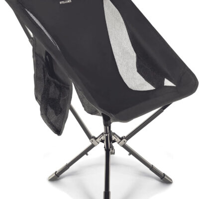 ADJ-S2 Portable Camping Chair - Adjustable Height Folding Chair, Compact Collapsible Chair Setup in 8s, Outdoor Chair for Camping, Beach, Sports/Music Events, Supports 330LBS - Black 2025 Edition