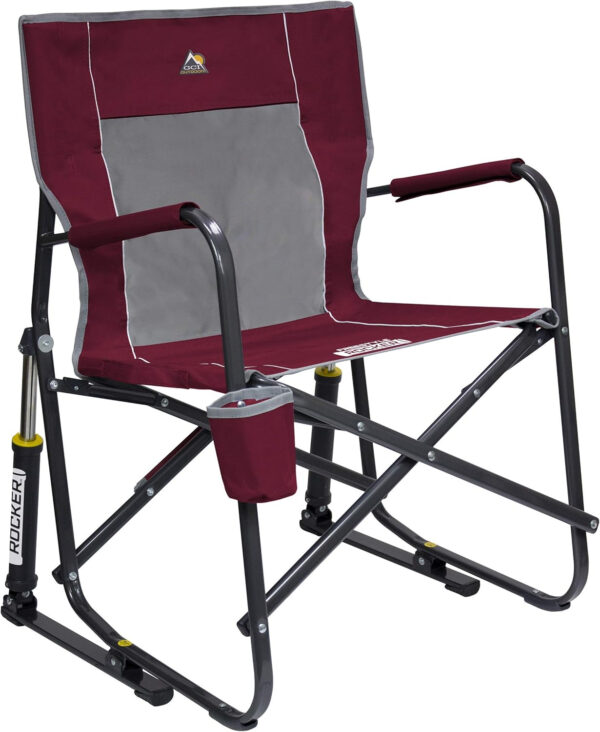 689a6f878446be75b3a98306e92c10c92baed4e4a8a1a546effa9.jpg GCI OUTDOOR Freestyle Rocker Camping Chair | Portable Folding Rocking Chair with Solid, Durable Armrests, Drink Holder & Comfortable Backrest — Cinnamon