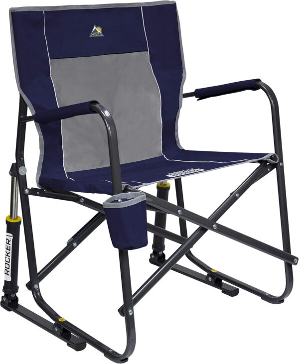 689a6f8ca1400b6062193ba0d6cfc01343241f3969cc2355eb66f.jpg GCI OUTDOOR Freestyle Rocker Camping Chair | Portable Folding Rocking Chair with Solid, Durable Armrests, Drink Holder & Comfortable Backrest — Cinnamon