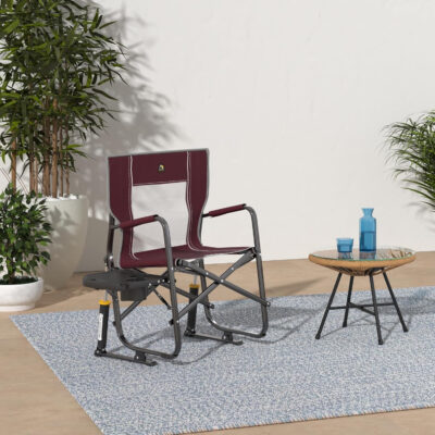 689a6f90262bdf7a50a00ee28d13e771350c7f79836861c48357a.jpg GCI OUTDOOR Freestyle Rocker Camping Chair | Portable Folding Rocking Chair with Solid, Durable Armrests, Drink Holder & Comfortable Backrest — Cinnamon