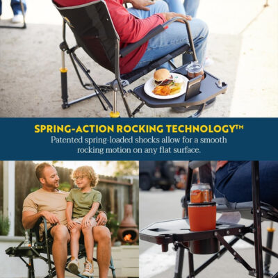 689a6f937a9db9eb91fa655330c85acc2cf3293a0e6f7116910c8.jpg GCI OUTDOOR Freestyle Rocker Camping Chair | Portable Folding Rocking Chair with Solid, Durable Armrests, Drink Holder & Comfortable Backrest — Cinnamon
