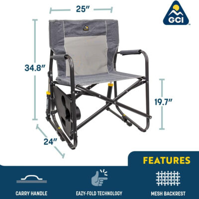 689a6f9808bd6d0ff7b71adc4d07f79d7251dd0785b1cd40ab9ab.jpg GCI OUTDOOR Freestyle Rocker Camping Chair | Portable Folding Rocking Chair with Solid, Durable Armrests, Drink Holder & Comfortable Backrest — Cinnamon