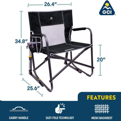 689a6fa9278ac4b4026b69946c159025727e1dce254cf92c03880.jpg GCI OUTDOOR Freestyle Rocker Camping Chair | Portable Folding Rocking Chair with Solid, Durable Armrests, Drink Holder & Comfortable Backrest — Cinnamon
