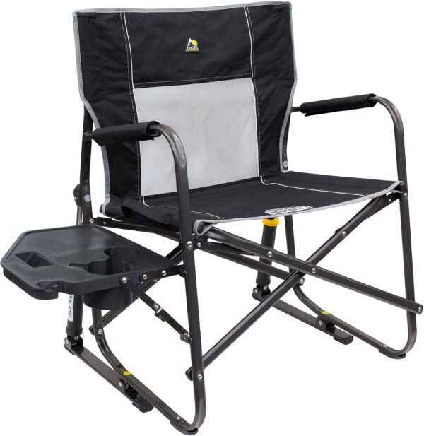689a6fb1b8db9972ae61052fc79a718ce607d710a2c348b245973.jpg GCI OUTDOOR Freestyle Rocker Camping Chair | Portable Folding Rocking Chair with Solid, Durable Armrests, Drink Holder & Comfortable Backrest — Cinnamon