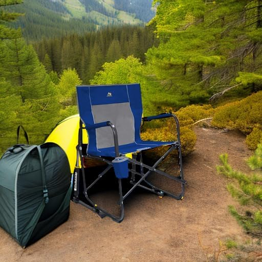 689a6fb69ef9e44091d44599673ebc548401240997d297a34a265.jpg GCI OUTDOOR Freestyle Rocker Camping Chair | Portable Folding Rocking Chair with Solid, Durable Armrests, Drink Holder & Comfortable Backrest — Cinnamon