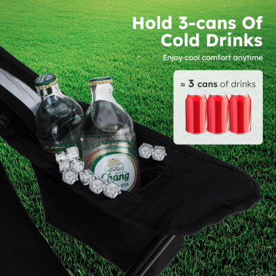 689a709d9230ea36a032607b2a8fcfb788923bbdcef755f0813dc.jpg ALPHA CAMP Camping Chair 2 Pack Portable Chair with 3-Can Cooler Folding Chair with Side Pocket and Cup Holder, Collapsible for Camping, Tailgates, Beach, Fishing and Sports,2PC