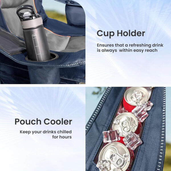 689a7153b9d9c7d0a74b2804c0d53bbdf3d310ce66226c54c1ac8.jpg Oversized Camping Chair Heavy Duty 500LB - Portable Folding Chair with Cooler Bag, Cup Holder & Waterproof Phone Case for Adults, Beach, Hiking, Backyard (Blue & Gray)