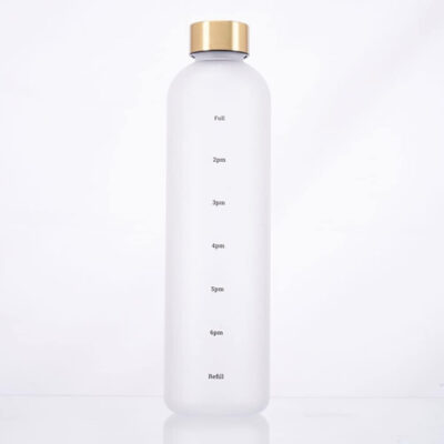 689acd39c5b4bbe148daeab56a6a953e87a0b513133f696bbfbac.jpg Plastic Water Bottle 32 Oz, Slim Water Bottle With Time Marker, 1 Liter Large Capacity Time Marked Cute Water Bottles for Women Men Fitness,Office and Outdoor Sports